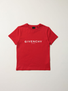 GIVENCHY COTTON T-SHIRT WITH LOGO,351354014
