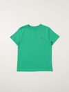 Polo Ralph Lauren Kids' Cotton T-shirt In Green