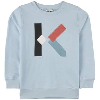 Kenzo Kids' Branded Sweatshirt Pale Blue