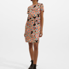 La Doublej Swing Floral-print Silk Dress In Crazy Daisy Black