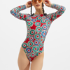 La Doublej Reversible Floral Open-back Surf Suit In Crazy Daisy