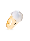 Vhernier Women's Pan Di Zucchero 18k Rose Gold, Mother-of-pearl, & Sunflower Quartz Ring
