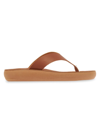 Ancient Greek Sandals Charys Comfort Leather Platform Sandals In Tan