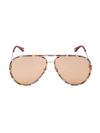 Chloé Women's Vitto 63mm Aviator Sunglasses In Gold