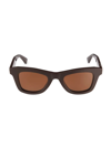 Bottega Veneta New Classic 48mm Square Sunglasses In Brown