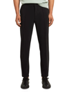 Theory Curtis Drawstring Precision Ponte Pants Black In Deep Ocean