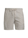 Nn07 Gregor Striped Shorts In Navy Stripe