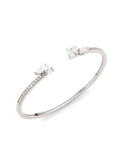 Repossi Women's Serti Sur Vide 18k White Gold & Diamond Bangle