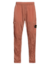 Stone Island Nylon Cargo Pants In Orange