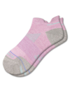 Bombas Wool-blend Running Ankle Socks In Mauve Clay