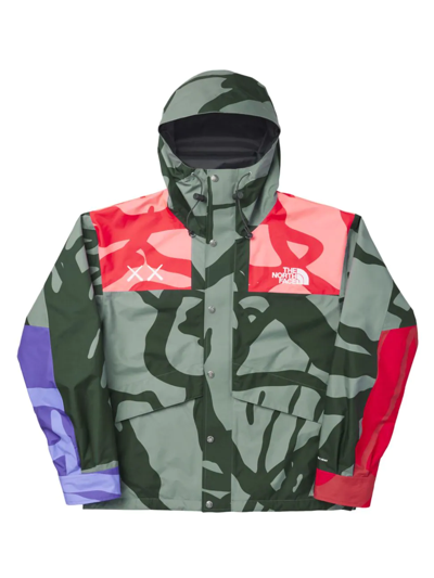 The North Face Xx Kaws Colorblock Nylon Jacket In Neutral