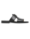 BURBERRY MEN'S KINGSGATE STRAPPY LEATHER SANDALS