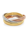 ALBERTO MILANI WOMEN'S BAGUTTA GRANDE 18K TRICOLOR GOLD LAYERED BRACELET