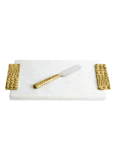 Michael Aram Safari Small Cheese Board With Knife In Size Small
