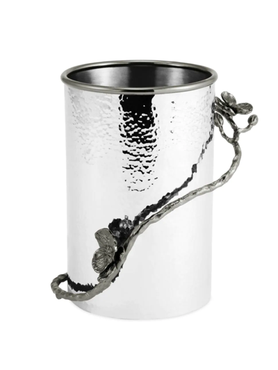 Michael Aram Black Orchid Utensil Holder In Silver-tone