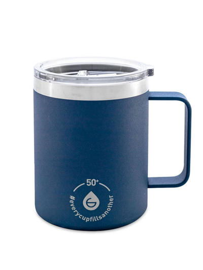 Grosche Everest Double Wall Insulated Travel Mug In Blue