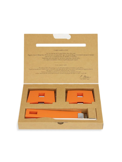 Cristel Mutine 3-piece Handle Set In Orange