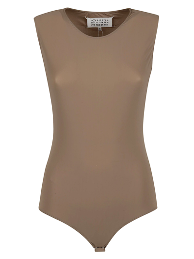 Maison Margiela Sleeveless Plain Swimsuit In 805