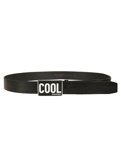 Dsquared2 Cool Logo Buckled Belt In M436