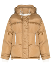 Shoreditch Ski Club Willow High-neck Puffer Jacket In Neutrals