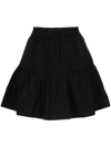 TOUT A COUP TIERED DRAWSTRING MINI SKIRT