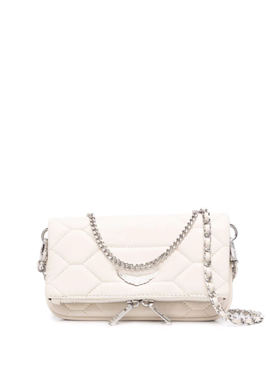 Zadig & Voltaire Rock Nano Xl Shoulder Bag In Nude