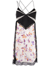 Zadig & Voltaire Cole Floral Jacquard Slipdress In Nude