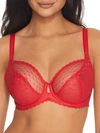 Freya Signature Underwire Plunge Bra In Chili Red