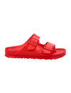 Birkenstock Arizona Eva Rubber Sliders In Active Red