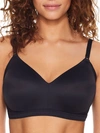 Warner's No Side Effects Breathable Wire-free T-shirt Bra In Black