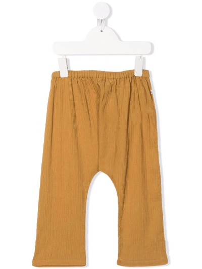 Bonpoint Babies' Garden Creased-effect Pants In Neutrals