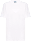 PRADA TRIANGLE-LOGO INTERLOCK T-SHIRT