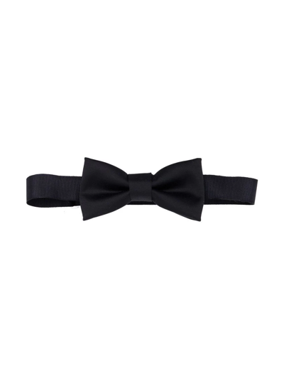Paolo Pecora Kids' Satin Bow Tie In Blue