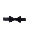 Paolo Pecora Satin Bow Tie In Blue