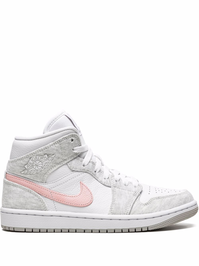 Jordan Air  1 Mid Sneakers In White