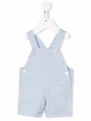 Tartine Et Chocolat Chenille-texture Patch-pockets Dungarees In Blue