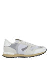 Valentino Garavani Men's Rockrunner Camouflage Sneakers In White Multi