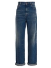 Golden Goose Relaxed Wide-leg Denim Jeans In Medium Stone Wash In Blue