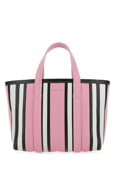 Balenciaga Multicolor Leather Small Barbes Shopping Bag Multicoloured  Donna Tu In Rosa