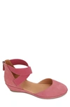 Gentle Souls By Kenneth Cole Gentle Souls Signature Noa Elastic Strap D'orsay Sandal In Magenta