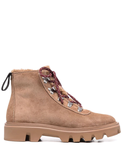 Rag & Bone Shearling-lined Boots In Nude