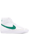 Nike Blazer Mid '77 Vintage Sneakers In White And Green In Weiss