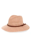 Goorin Bros St. Augustine Straw Fedora In Peach