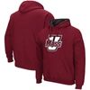 COLOSSEUM COLOSSEUM MAROON UMASS MINUTEMEN ARCH AND LOGO PULLOVER HOODIE