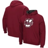 Colosseum Maroon Umass Minutemen Arch And Logo Pullover Hoodie In Maroon