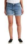 Jag Jeans Alex Mid Rise Boyfriend Shorts In Mid Vintage In Mid Vintage