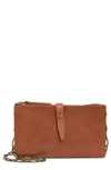Madewell The Transport Accordion Crossbody Bag In English Saddle