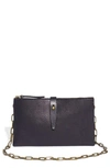 Madewell The Transport Accordion Crossbody Bag In True Black