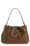 The Row Bourse Leather Shoulder Bag In Pickle Shg