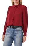 VINCE CAMUTO PUFF SLEEVE BUTTON-UP SHIRT